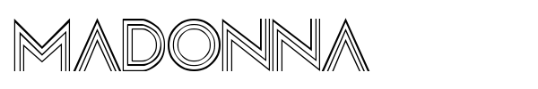 Madonna font preview